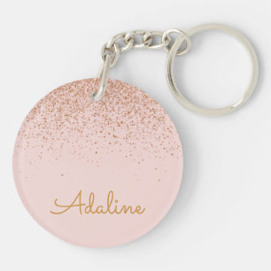 Nom personnalisé avec monogramme et paillettes dor