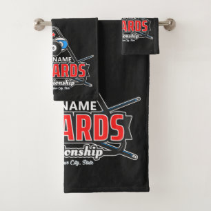 NOM Personnalisé Billard 8 Ball Pool Cue Rack