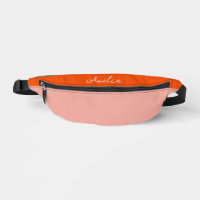 Nom personnalisé bloc de couleur rose et rouge