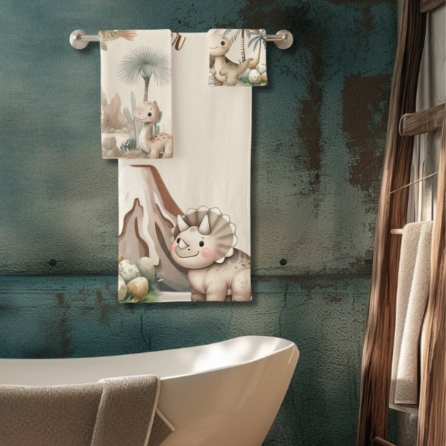 Nom personnalisé Boho Cute Dinosaur (Créateur téléchargé)