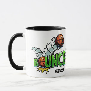 Nom personnalisé BOUNCE Basketball tasses