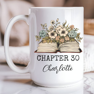 Nom personnalisé Chapitre 30 Mug Jalon Anniversair