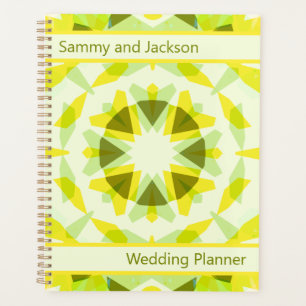 Nom personnalisé Citron Vert Jaune Étoile Mariage