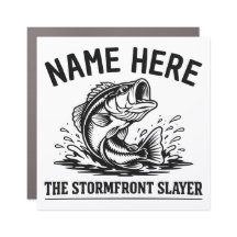 Nom personnalisé Classique Pêche à la basse tempêt