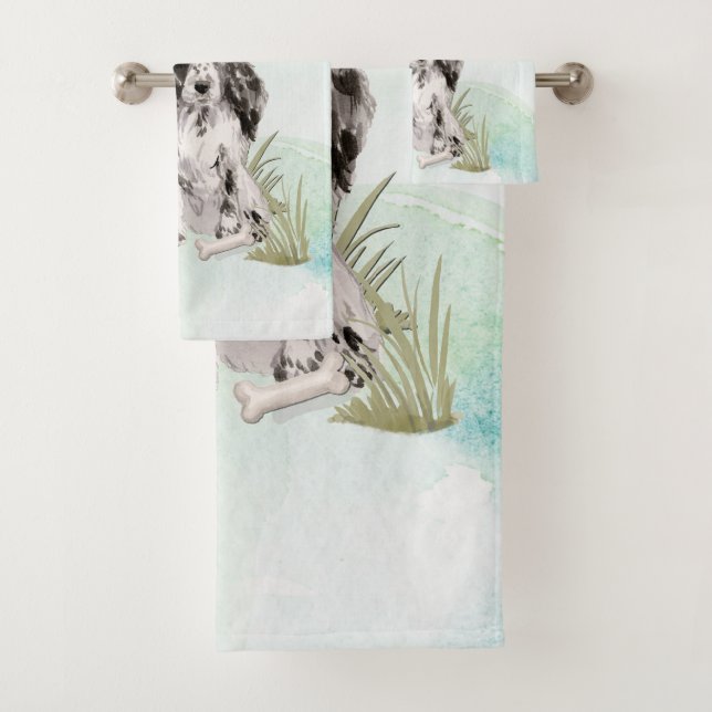 Nom personnalisé Cocker Spaniel Pet Chien (En situation)