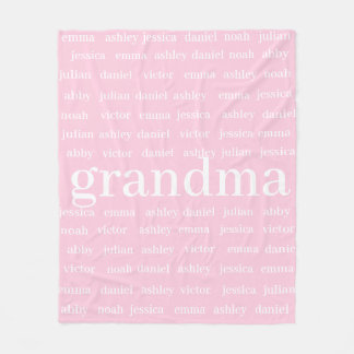 Nom personnalisé Couverture grand-mère, Couverture