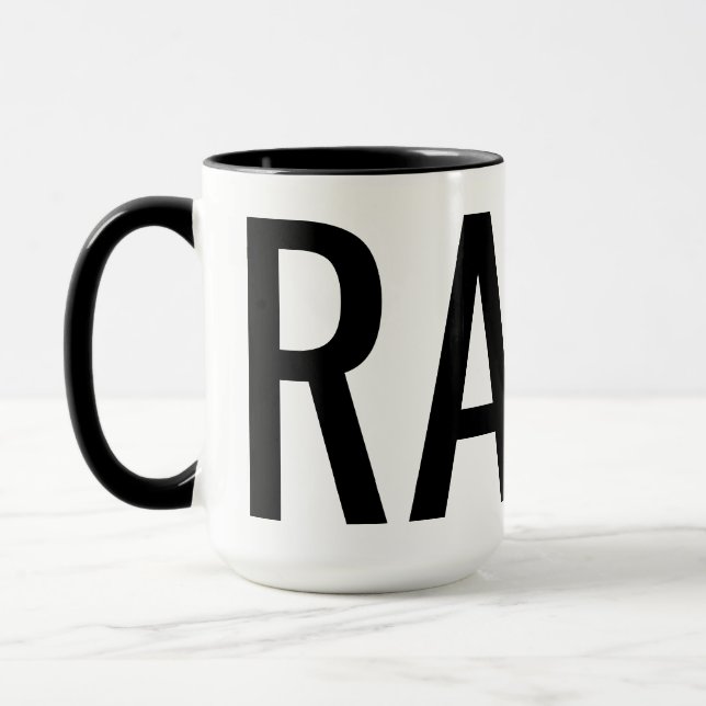 Nom personnalisé CRAP / RAP mug (Gauche)