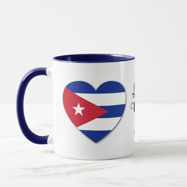 Nom personnalisé Cuba Love mugs (Gauche)