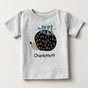 Nom personnalisé de la petite hérisson T-shirt per