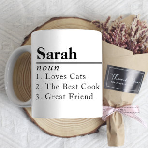 Nom personnalisé Définition Mug cadeau