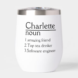 Nom personnalisé Définition tumbler