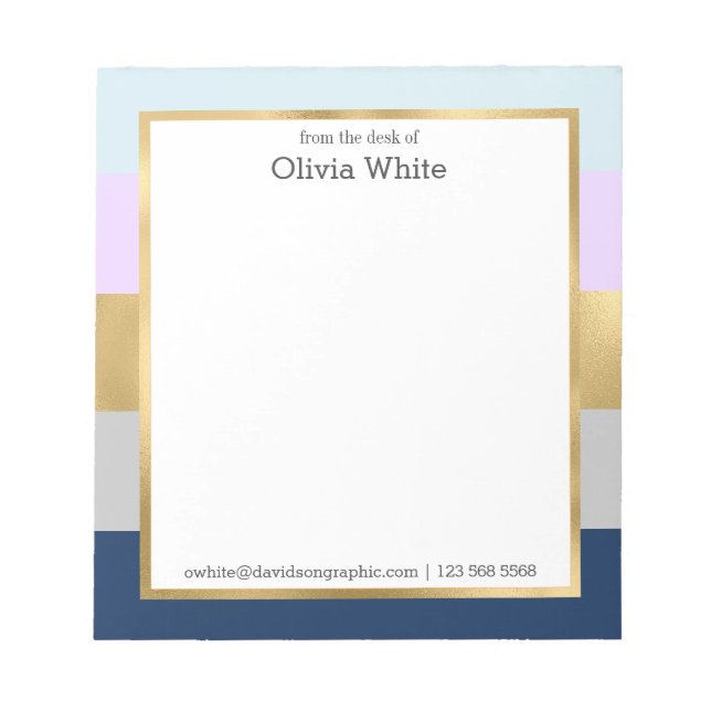 Nom personnalisé| Depuis Le Bureau Du Bloc-Notes (Devant)