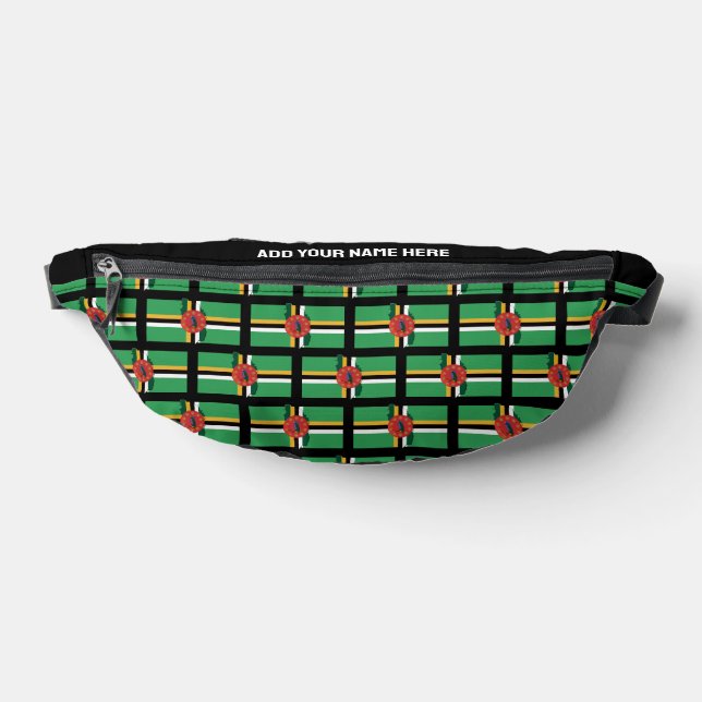 Nom Personnalisé DRAPEAU DOMINICAIN Paquet Fanny D (Poser)