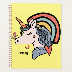 Nom personnalisé du papillon Unicorn scandinave
