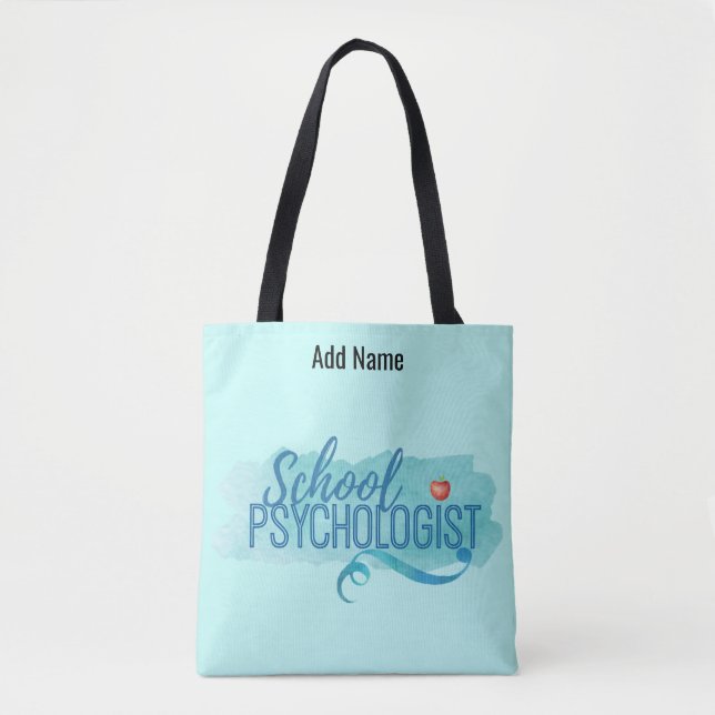 Nom personnalisé du psychologue de l'école Sac fou (Devant)