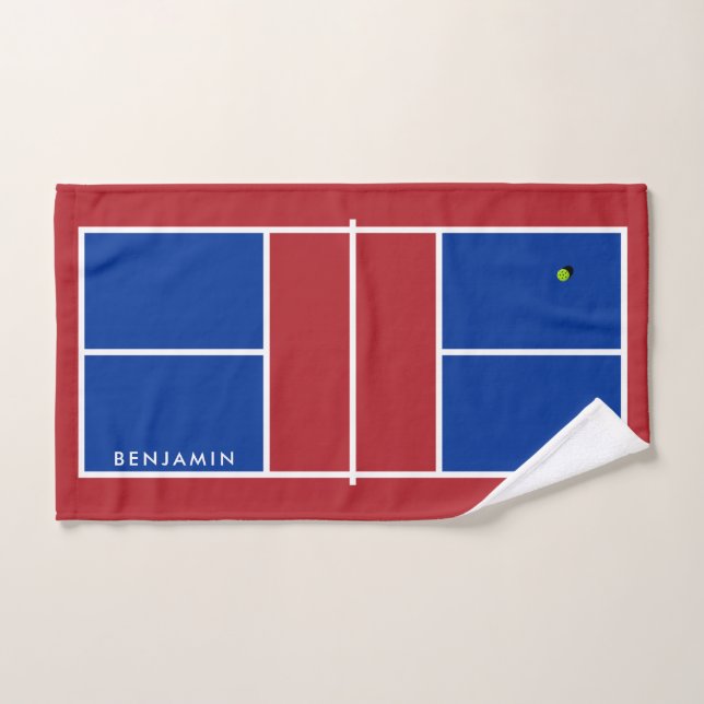 Nom personnalisé du terrain de basket-ball (Serviette à main)