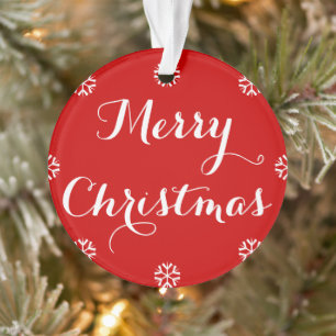 Nom personnalisé Élégant Script Joyeux Noël Ro