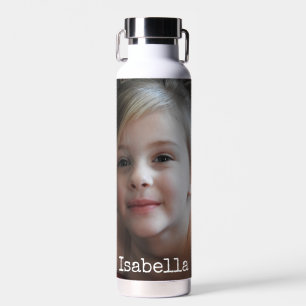Nom personnalisé et bouteille d'eau photo