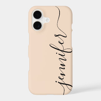 Nom Personnalisé Fille, Script fantaisie, Linge/No