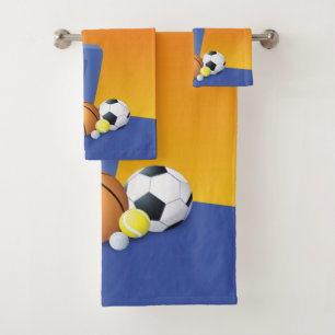 Nom personnalisé Garçon 7e anniversaire Sports Bal