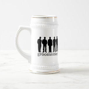 Nom personnalisé groomsman bachelor beer stein mug