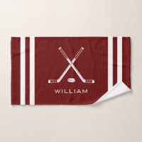Nom personnalisé Hockey sur glace Brise rouge fonc