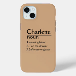 Nom personnalisé iPhone 15 Plus Coque