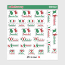 Nom personnalisé italien Étiquettes | Italie