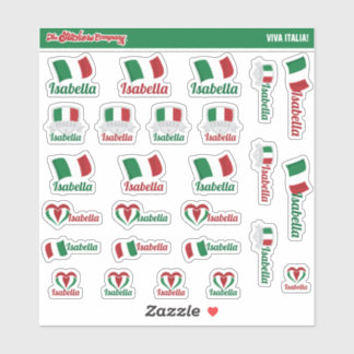 Nom personnalisé italien Étiquettes | Italie