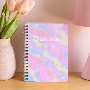 Nom personnalisé l Éperviers colorés Rainbow Girly