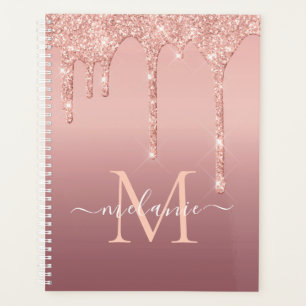 Nom personnalisé Lettre Rose Gold Parties scintill
