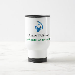 Nom personnalisé Meilleur Golfer Travel Mug