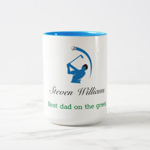 Nom personnalisé Meilleur papa Café Mug