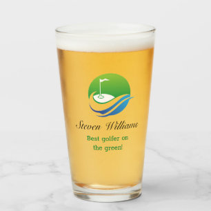 Nom personnalisé Meilleur verre de bière de Golfeu