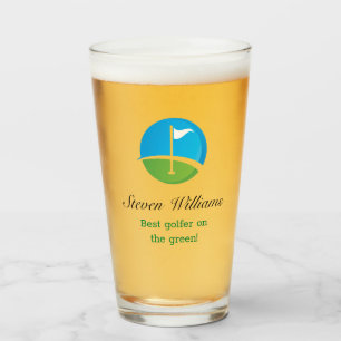 Nom personnalisé Meilleur verre de bière de Golfeu