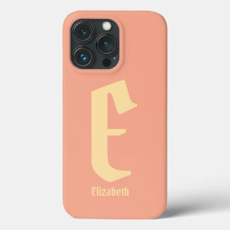 Nom personnalisé moderne Monogramme coque iphone r