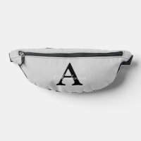 Nom personnalisé Monogram Arrière - plan argent
