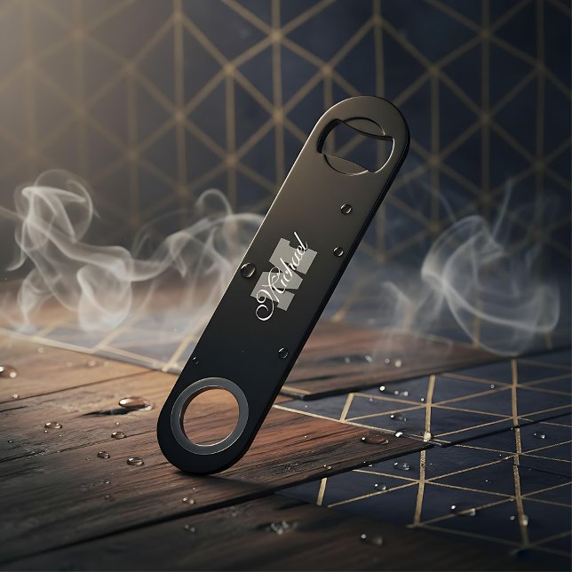 Nom personnalisé monogramme Pro Speed ouvre-boutei (Créateur téléchargé)