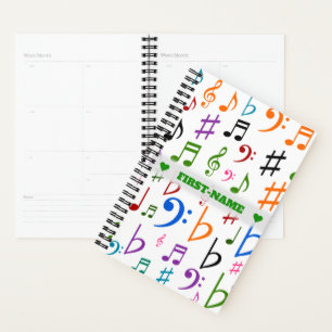 Nom personnalisé ; Nombreux notes et symboles de