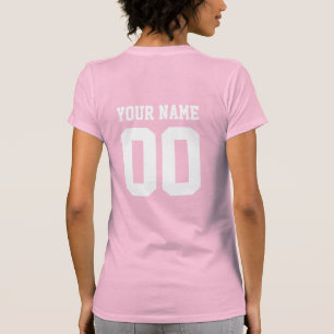 Nom personnalisé Numéro de T-shirt de football fém