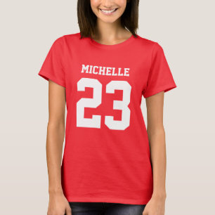 Nom personnalisé Numéro Femen Sport Jersey T-shirt