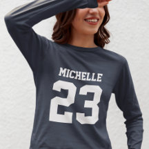 Nom personnalisé Numéro Femen Sport Jersey T-shirt
