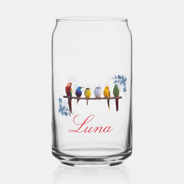 Nom personnalisé oiseaux floraux  (Recto)