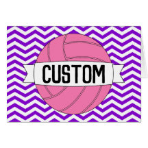 Nom personnalisé ou carte de voeux de volley-ball