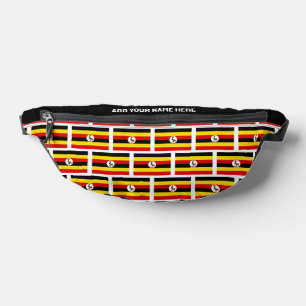 Nom Personnalisé OUGANDAN DRAPEAU DE L'OUGANDA Fan