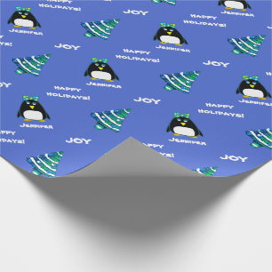 Nom personnalisé Papier cadeau de Noël