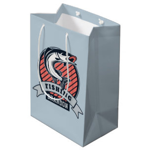 Nom personnalisé Pêche Logo Sacs cadeaux