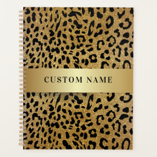 Nom personnalisé Poster de animal Leopard de luxe