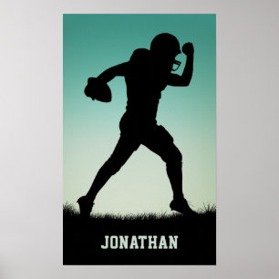 Nom personnalisé Poster du joueur de football