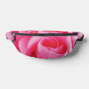 Nom personnalisé Pretty PINK ROSE Fanny Pack